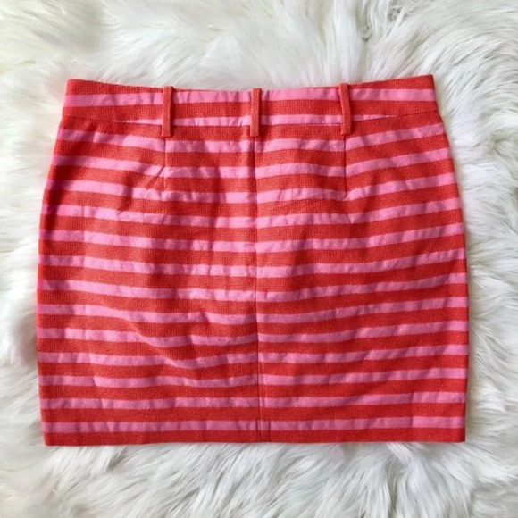 J. Crew Textured Stripe Mini Skirt Cotton 4 - Picture 6 of 6